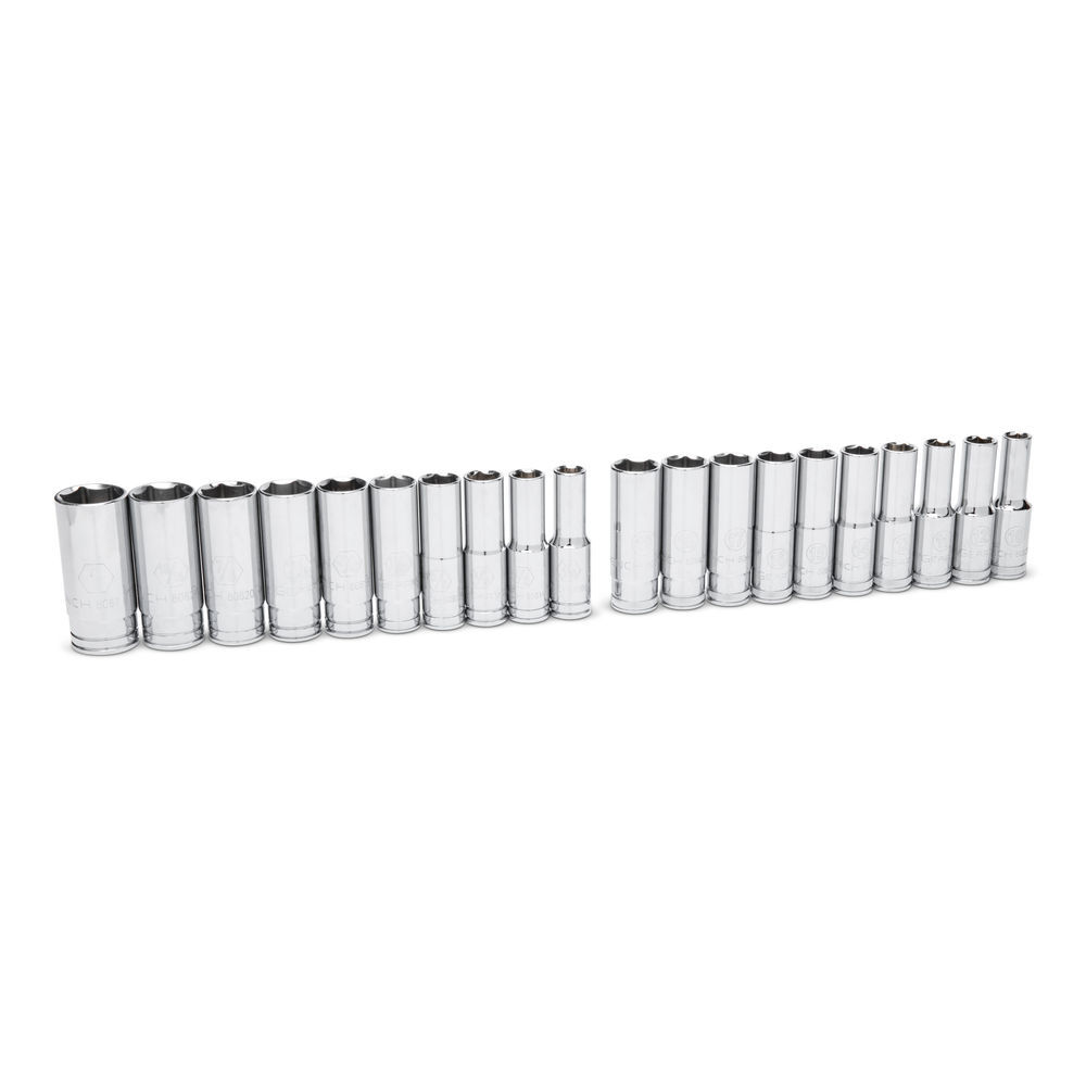 GEARWRENCH 1/2 Inch Drive 90-Tooth 6-Point Standard and Deep SAE/Metric Mechanics Tool Set 53 Piece, large image number 5