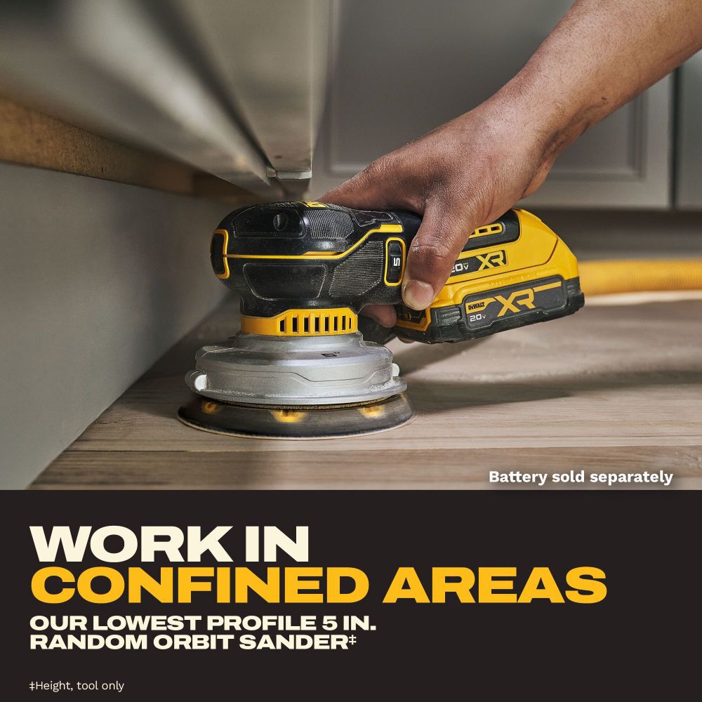 DEWALT 20V MAX* XR 5 Inch Random Orbital Sander (Bare Tool), large image number 7