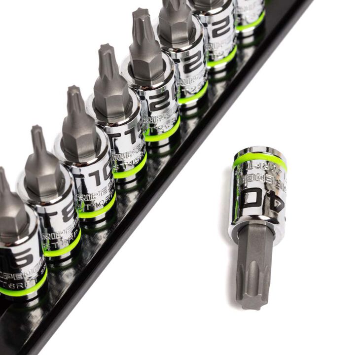 GripEdge Tools Rounding Prevention Technology 1/4 Inch Drive Star Driver Set 9 Pieces, large image number 3