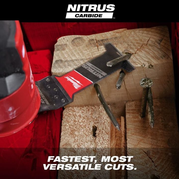 Milwaukee NITRUS CARBIDE Extreme Materials Universal Fit OPEN LOK Multi Tool Blade 3pk, large image number 2
