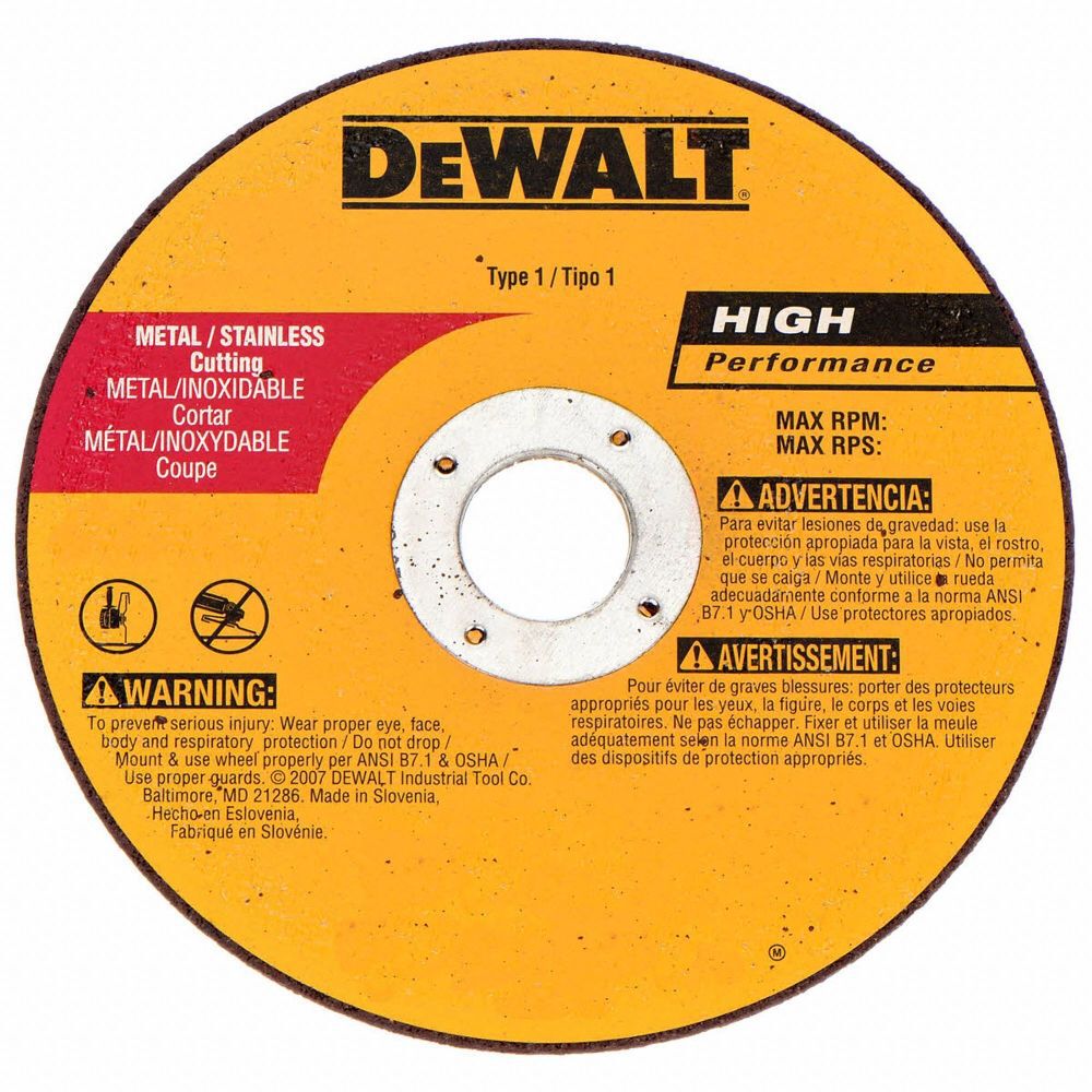 DEWALT 4 In. x 1/16 In. x 3/8 In. A36T Fast Cutting Wheel, large image number 2