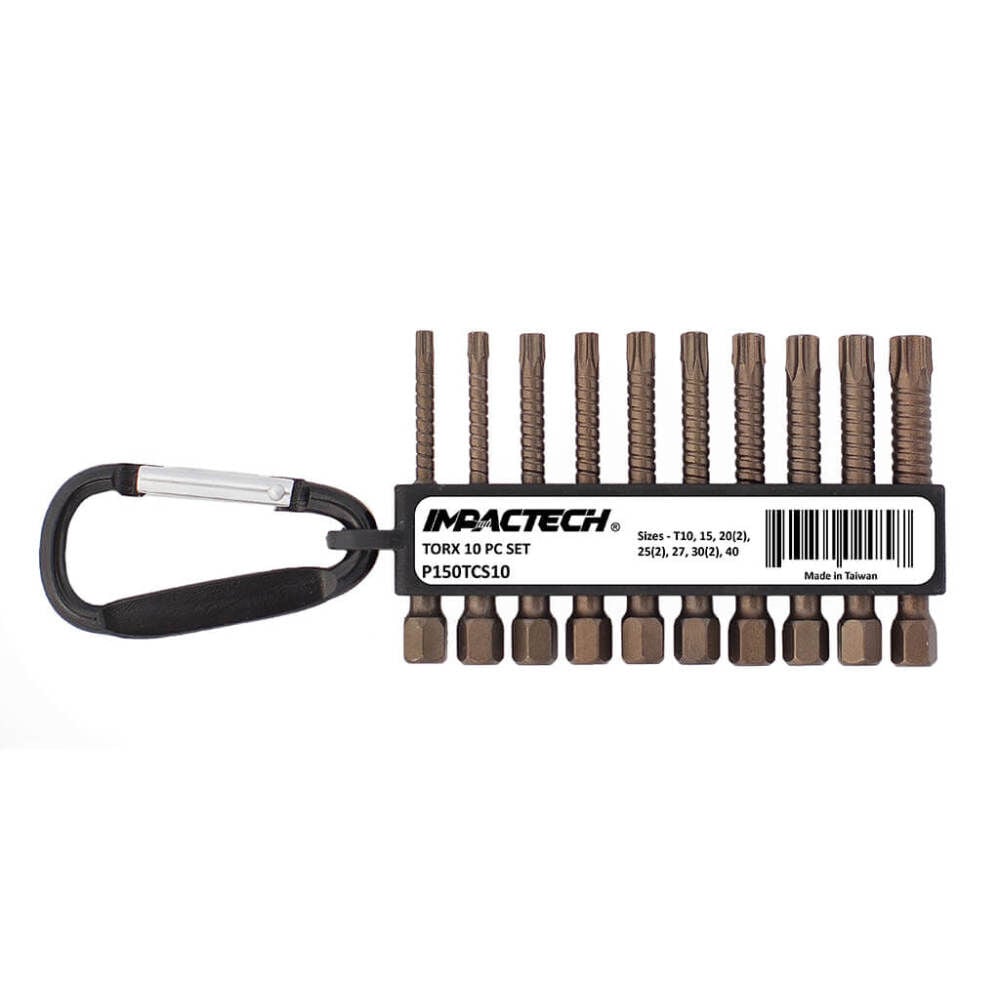 Vega Impactech 2in Torx Driver Bit Set 10pc P150TCS10 - Acme