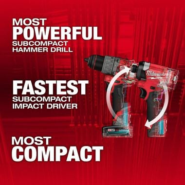 Milwaukee M12 FUEL Drill, Driver & Inflator Combo Kit Bundle, large image number 1