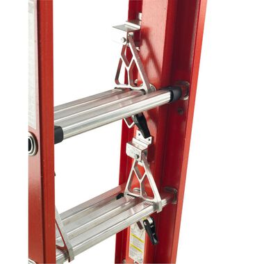 Werner 16 Ft. Type IA Fiberglass Compact Extension Ladder, large image number 2