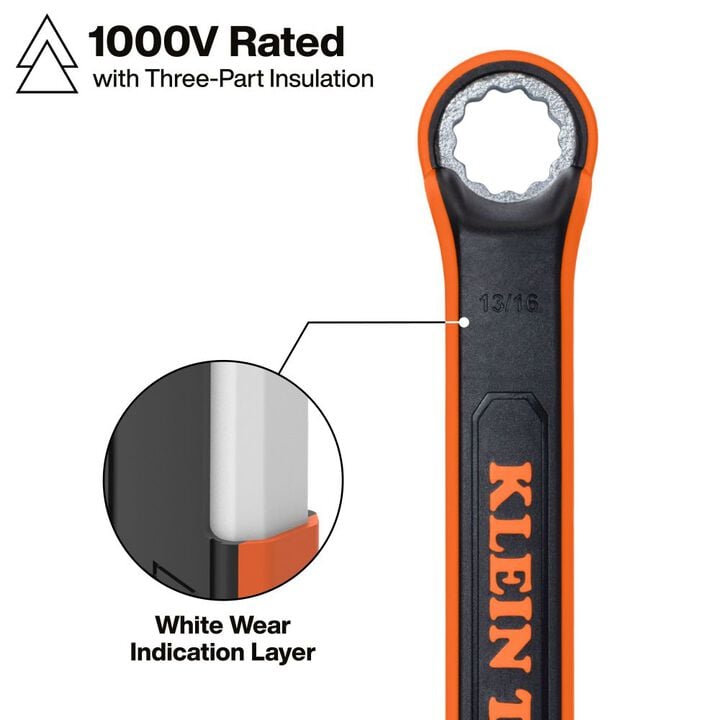 Klein Tools Insulated Box End Wrench Set 8 Pieces, large image number 2