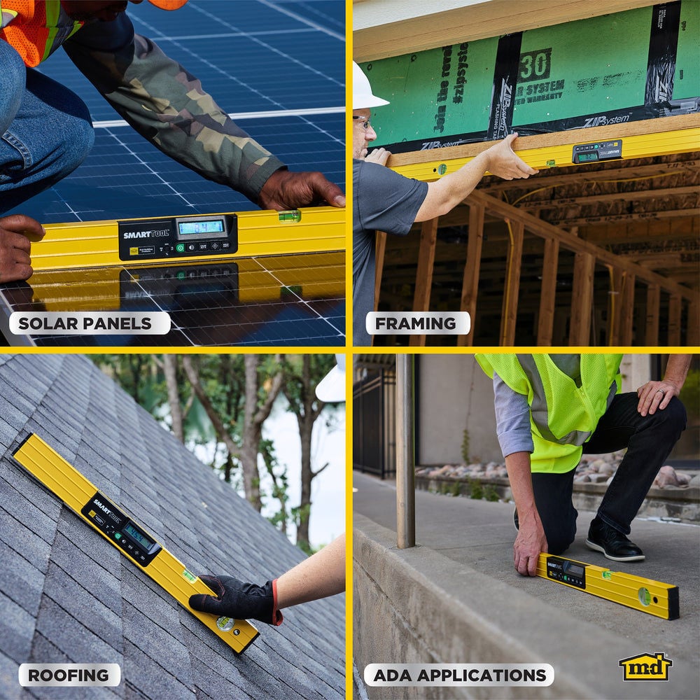M-D Building Products Smarttool Gen3 24 Inch Yellow Digital Level, large image number 9