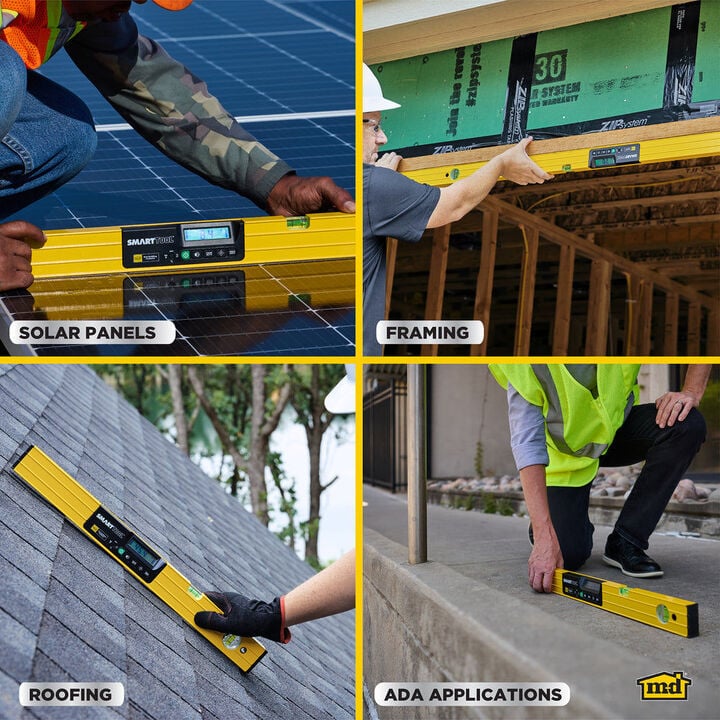 M-D Building Products Smarttool Gen3 24 Inch Yellow Digital Level, large image number 8