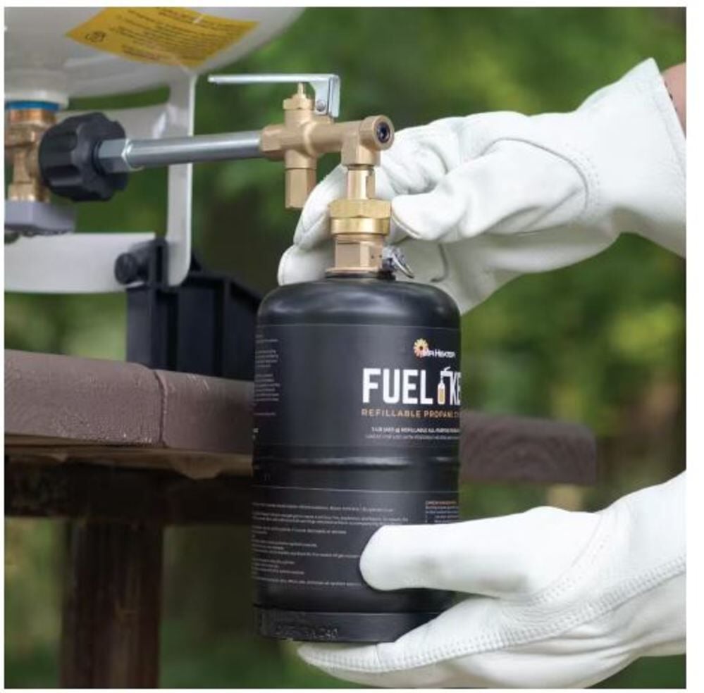 Mr Heater Refillable Propane Tank Kit & 2 One Pound Refillable Fuel Keg Tank Bundle, large image number 7