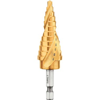DEWALT 3/16 In. to 7/8 In. Impact Ready Step Drill Bit