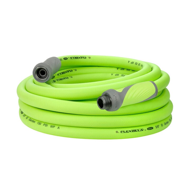 Flexzilla SwivelGrip Garden Hose, 5/8 Inch x 25 Feet, 3/4 Inch - 11 1/2 GHT Fittings, ZillaGreen