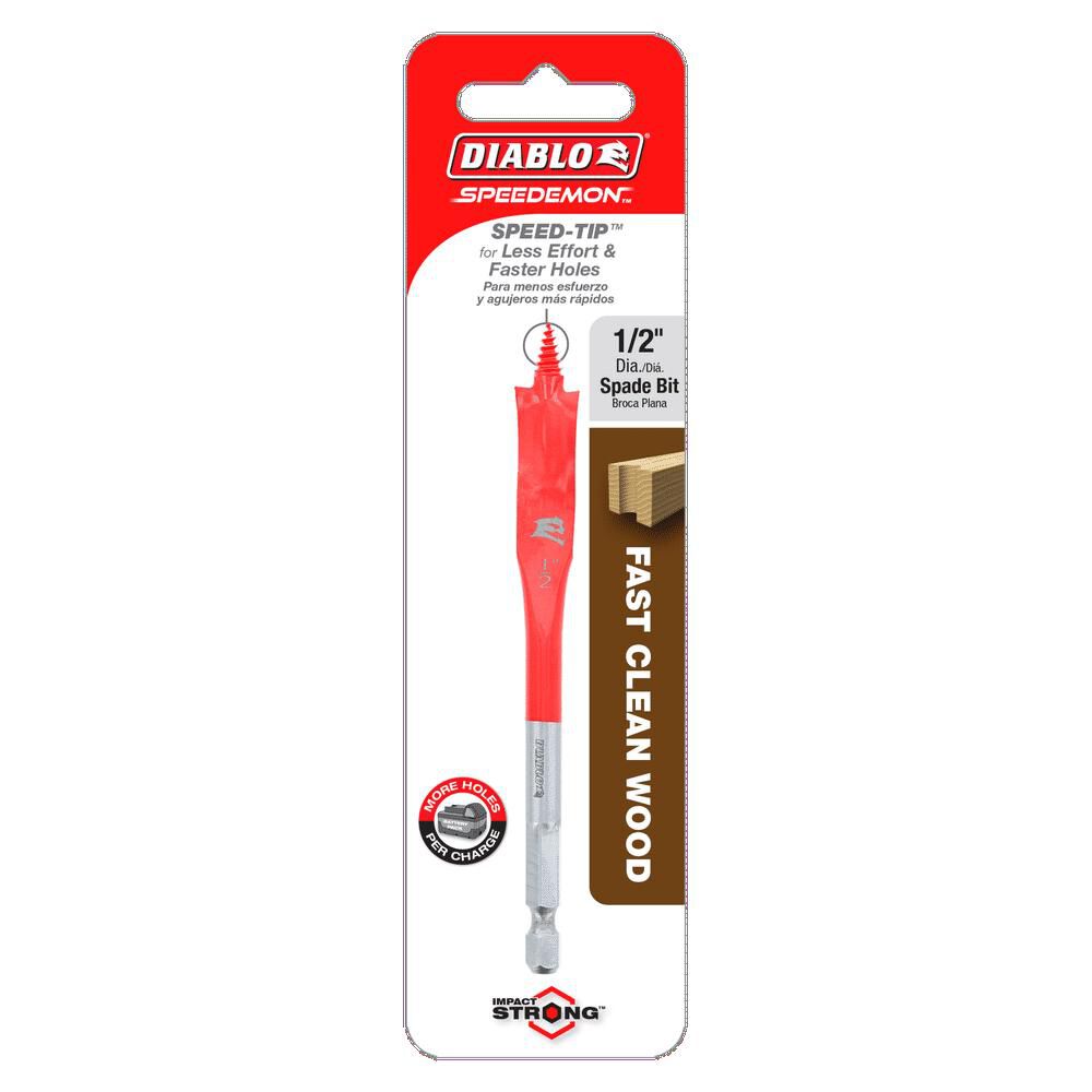 Diablo Tools 1/2in x 4in SPEEDemon Spade Bit, large image number 3