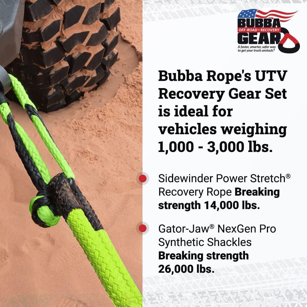 Bubba Rope 5/8 Inch x 20 Ft. Green Eye Off-Road UTV/SxS Gear Set, large image number 3
