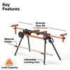 Klein Tools Adjustable Rolling Miter Saw Stand, small image number 2