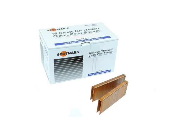 Spotnails 16 Gauge 7/16in Intermediate Crown Staples - 10000 Staples, large image number 1