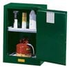 Justrite 12 Gallon Green Steel Manual Close Pesticides Safety Cabinet, small image number 1