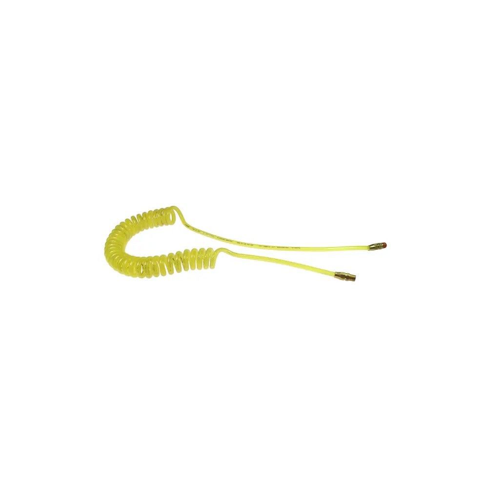 Coilhose 25ft Reusable Rigid & Swivel Fittings Flexeel Coil, 1/4in NPT, Yellow - PRE14-25A-TY