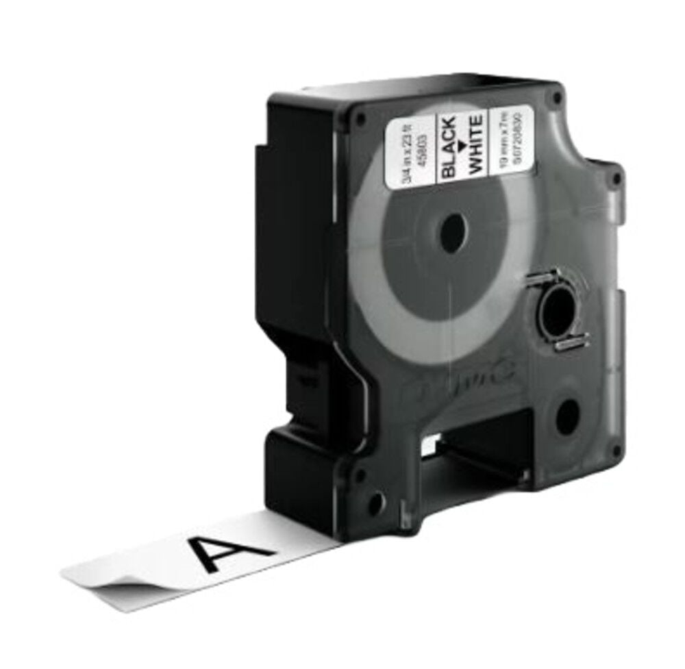 Dymo 3/4 In. (19 mm) White Vinyl Labels, large image number 1