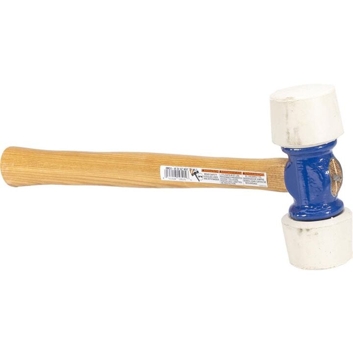 Vaughan RM24W 24 Oz Soft Face Rubber Mallet with White Tip, large image number 1