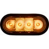 Buyers Products Company 6 Inch LED Oval Strobe Light with Amber LEDs and Clear Lens, small image number 1