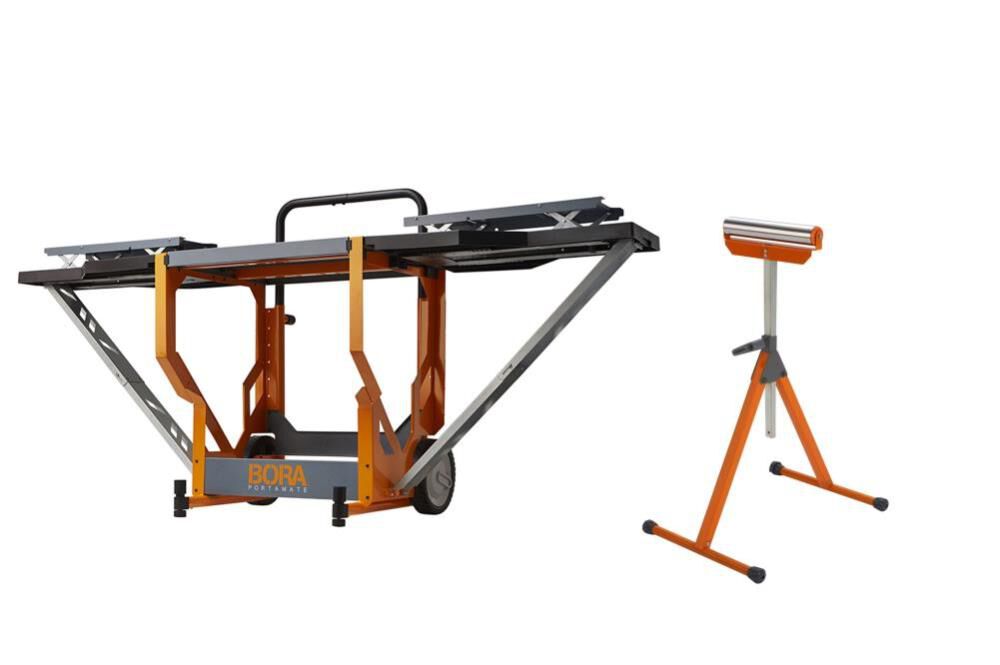 Bora Portamate Portacube STR Miter Saw Work Station & Pedestal Roller Combo – PM-8000B