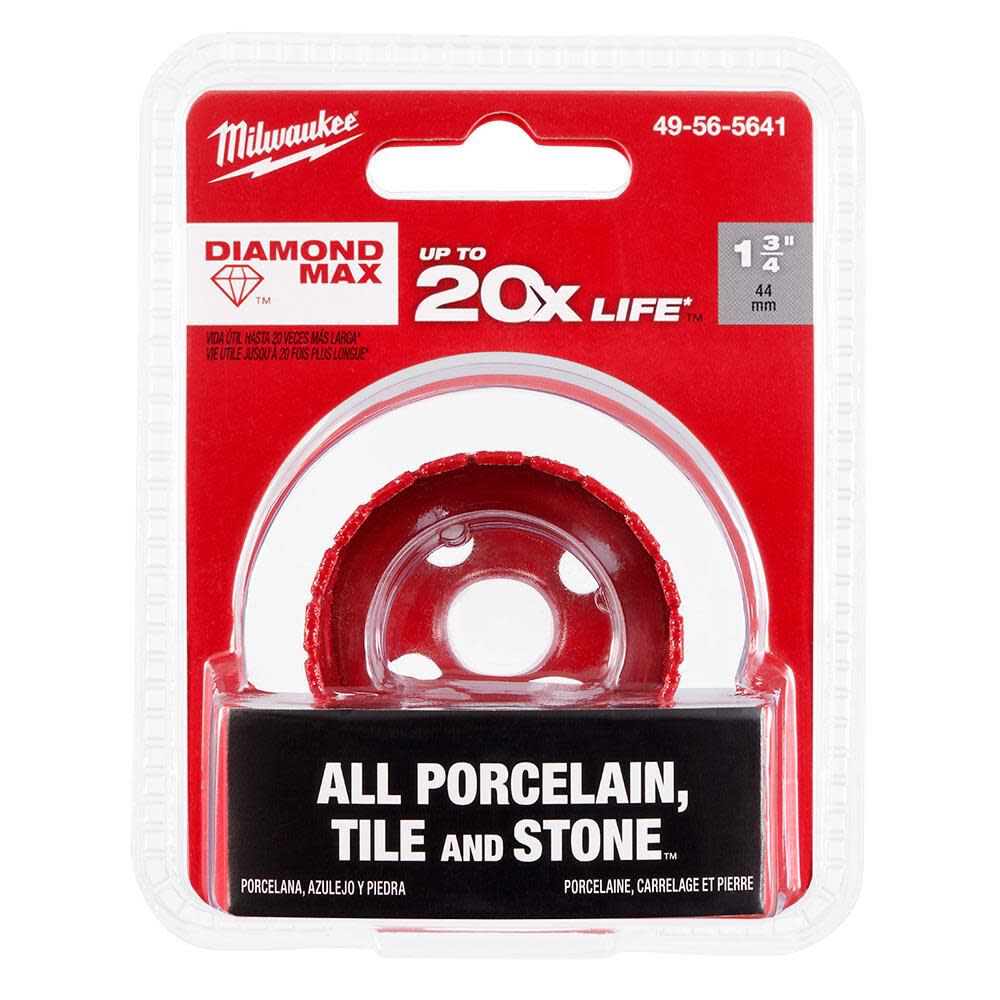 Milwaukee 1-3/4 Inch Diamond Max Hole Saw, large image number 9