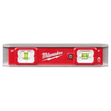 Milwaukee 9 Inch Torpedo Level with Lighted Vials