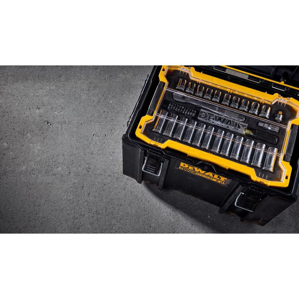 DEWALT TOUGHSYSTEM Mechanics Tool Set 3/8in 1/2in Drive 85pc DWMT45403 ...