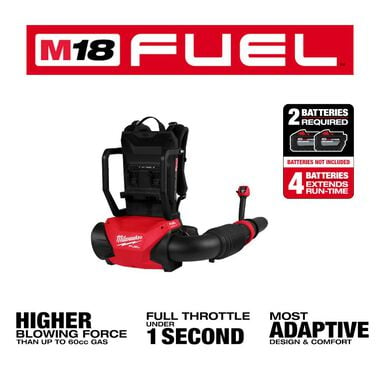 Milwaukee M18 FUEL Dual Battery Backpack Blower (Bare Tool), large image number 1