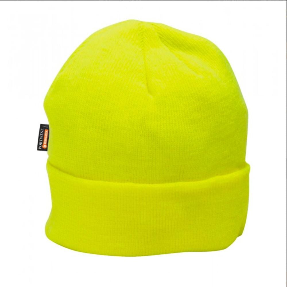 Portwest Yellow Hi-Vis Insulatex Knit Cap, large image number 1
