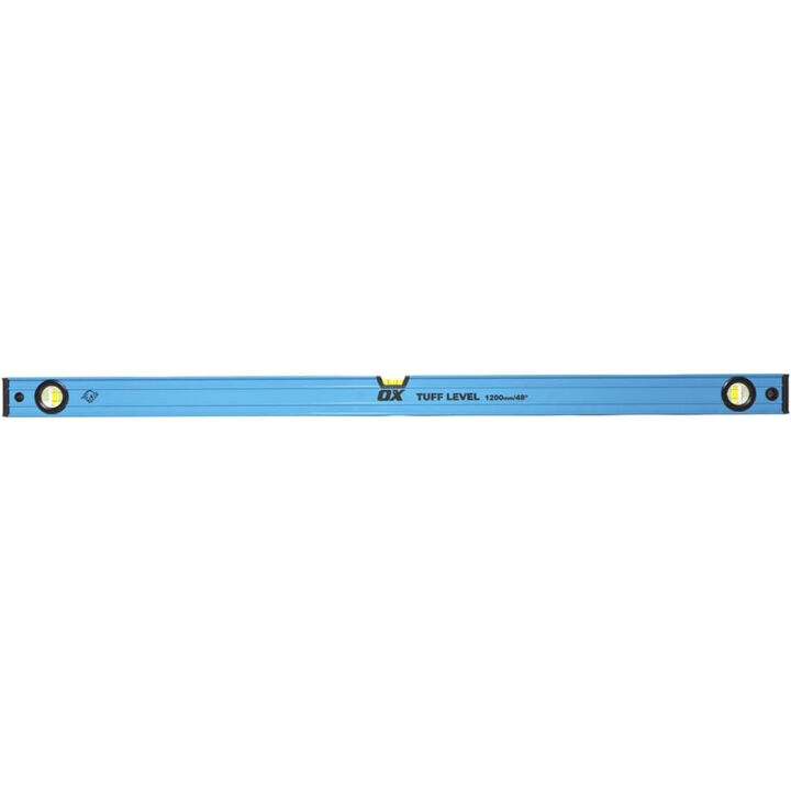Ox Tools 48 Inch Length Aluminum Profile Pro Tuff Level with End Caps
