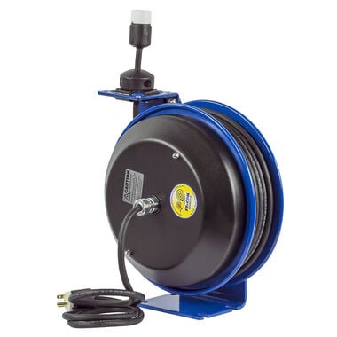 Coxreels 100 ft 115V Spring Driven Safety Rewind System Power Cord Reel