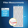 3M Filtrete 12 x 24 x 1-Inch 1000 MPR MERV 11 Allergen Defense Furnace Air Filter, 4-Pack, small image number 2