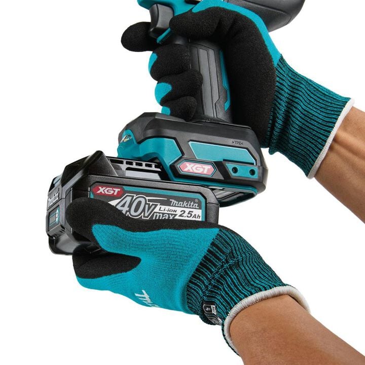 Makita 40V Max XGT Brushless Cordless 4 Speed High Torque 1/2 Inch Square Drive Impact Wrench (Bare Tool) & 14pc  Deep Impact Socket Set Bundle, large image number 9