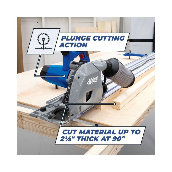 Kreg 120V 48T Blade Adaptive Cutting System Plunge-Cut Track Saw, large image number 9