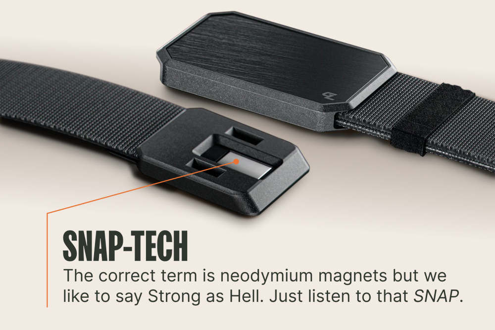 Groove Life OG Groove Stretch Performance Belt Abyss Navy with Gun Metal Buckle OSFM, large image number 6