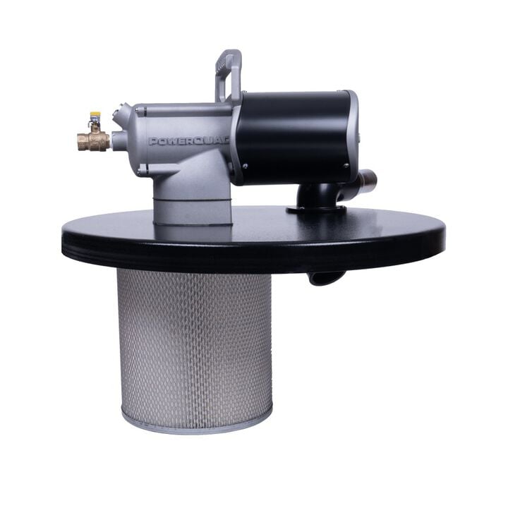 Guardair PowerQUAD 55 Gallon Pneumatic Vacuum Generating Head with 2 Inch Inlet