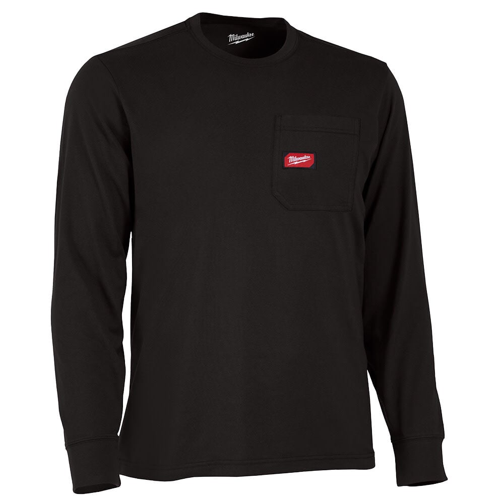 Milwaukee GRIDIRON Pocket T-Shirt Long Sleeve Black Size 3XL - 606B-3X