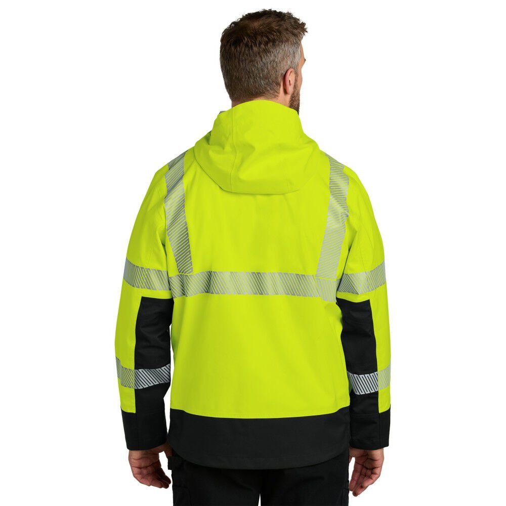 Carhartt Midweight Class 3 Hi-Vis Lime Jacket, large image number 3