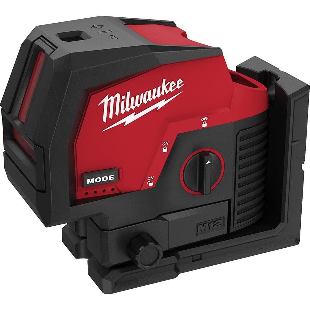 Milwaukee M12 Green Beam Laser Cross Line and Plumb Points (Bare Tool), large image number 16