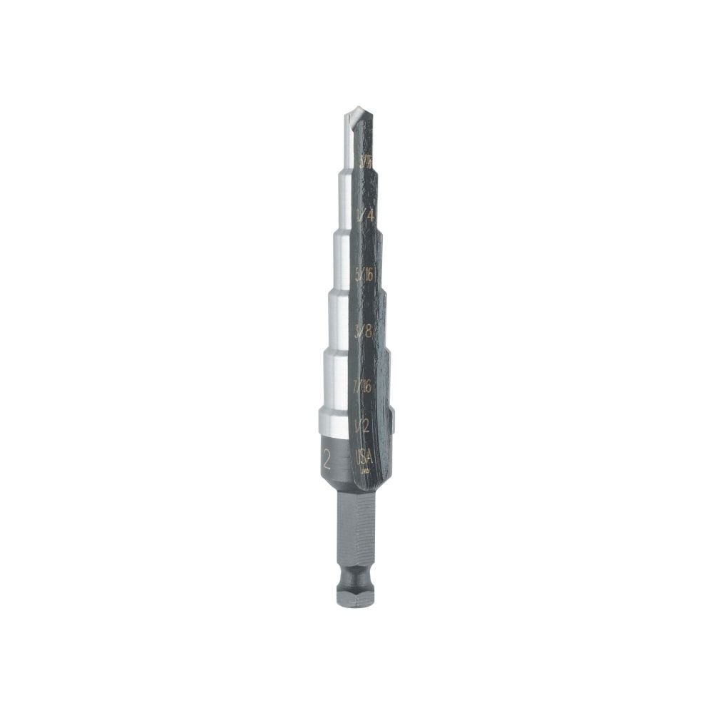 Irwin Unibit 3/16-Inch To 1/2-Inch Step-Drill Bit 1/4-Inch Shank, large image number 4