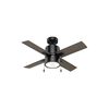 Hunter Fan Beck Ceiling Fan 42in Matte Black/Greyed Walnut, small image number 3