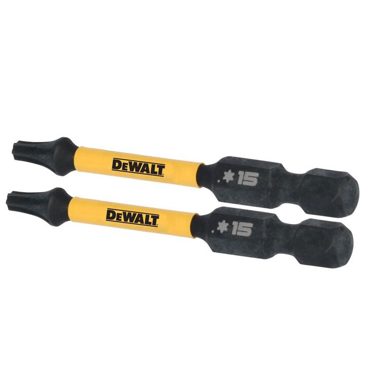 DEWALT Elite Series 2-1/4 Inch T15 Bits, 2 Pieces, large image number 1
