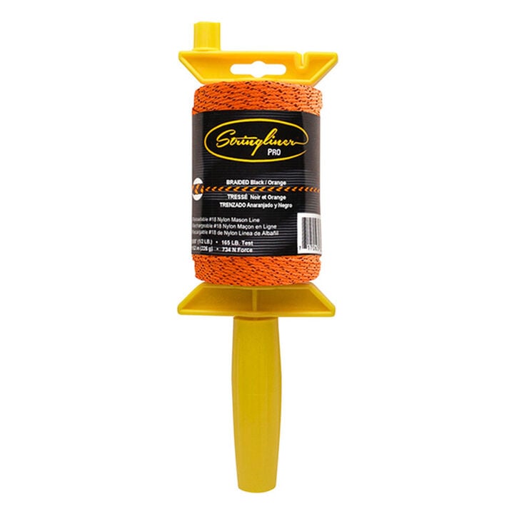 Stringliner Pro Braided 500ft Line Reel Black/Orange