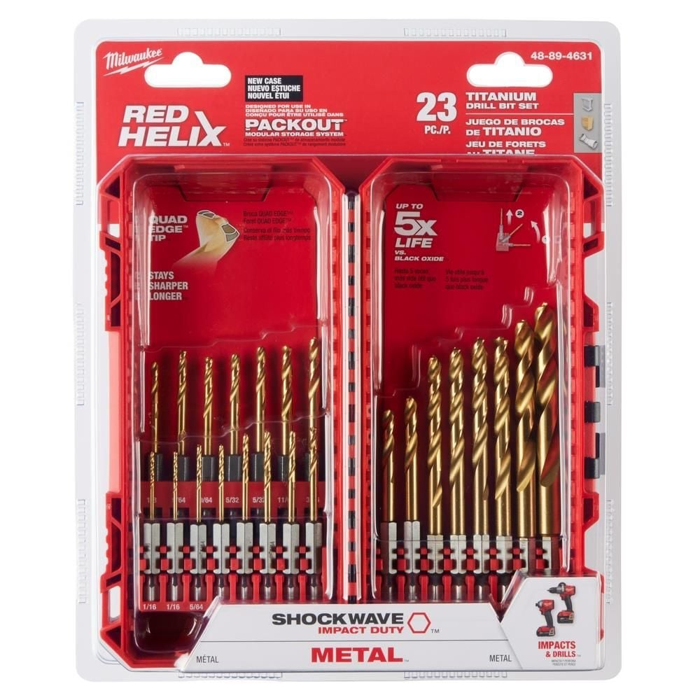 Milwaukee SHOCKWAVE Impact Duty RED HELIX Titanium Drill Bit Set  23PC, large image number 12