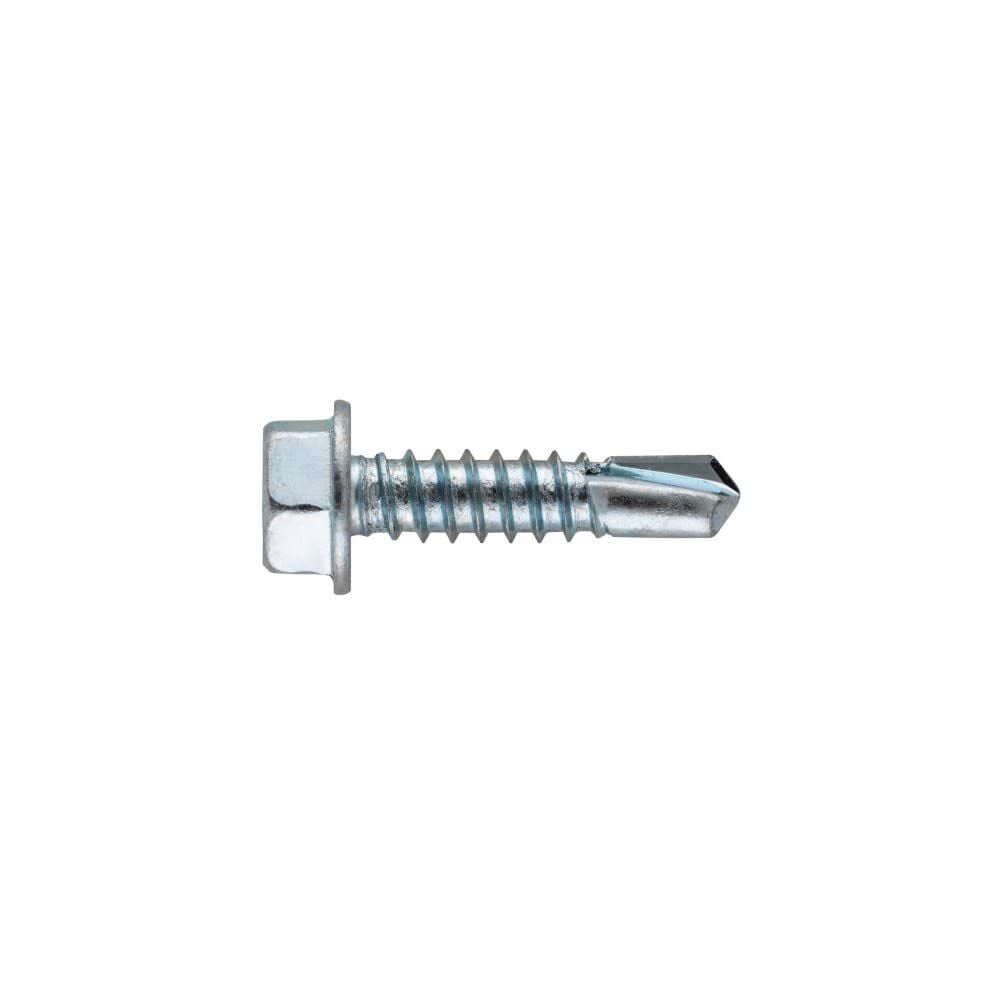 Hillman #12-14 x 1 1/2in Zinc Hex Washer Self Drilling Screw 100pk, large image number 2