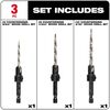 Milwaukee #6/#8/#10 3Pc Countersink Set, small image number 3