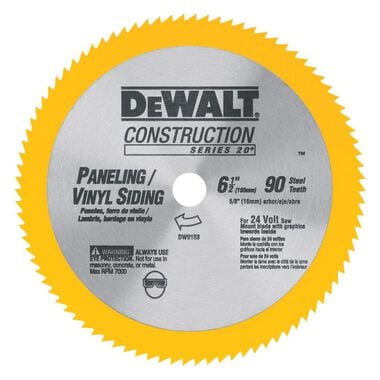 DEWALT 6-1/2-in Vinyl Cutting Blade, large image number 0