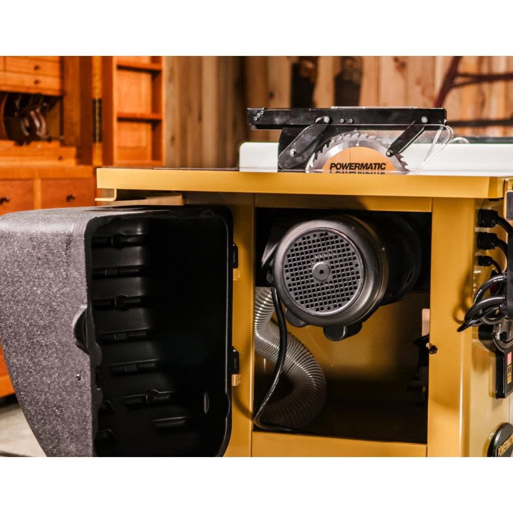 Powermatic 5HP 3PH 230/460V Table Saw with 50 In. Accu-Fence System and Workbench, large image number 7
