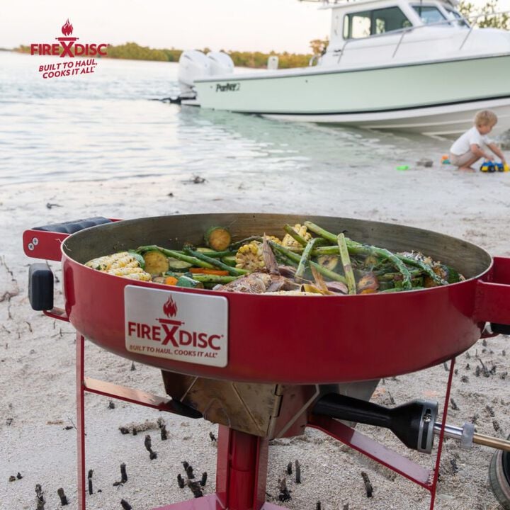 Firedisc The Drifter 16.5 Inch Fireman Red Outdoor Portable Propane Cooker, large image number 10