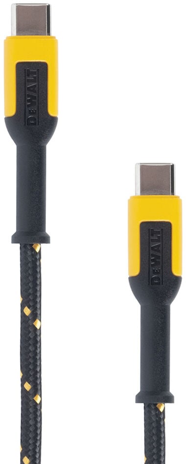 DEWALT Phone Charger USB-C Reinforced Braided Cord 4'